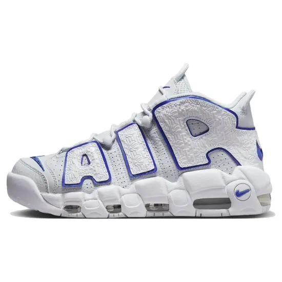 Nike Air More Uptempo Embossed White Royal Blue