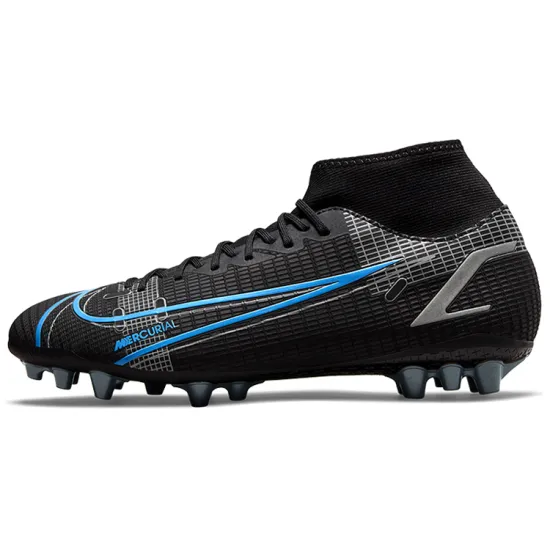 Nike Mercurial Superfly 8 Football Shoes Men Mid-top Black