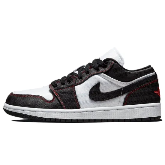Jordan 1 Low SE Utility White Black Gym Red Women's