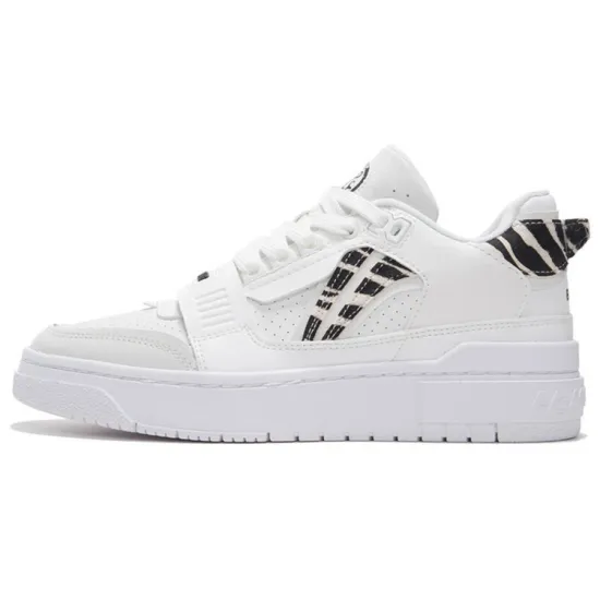 LINING Rookie Vintage Basketball Shoes Women's Low-Top Ecru