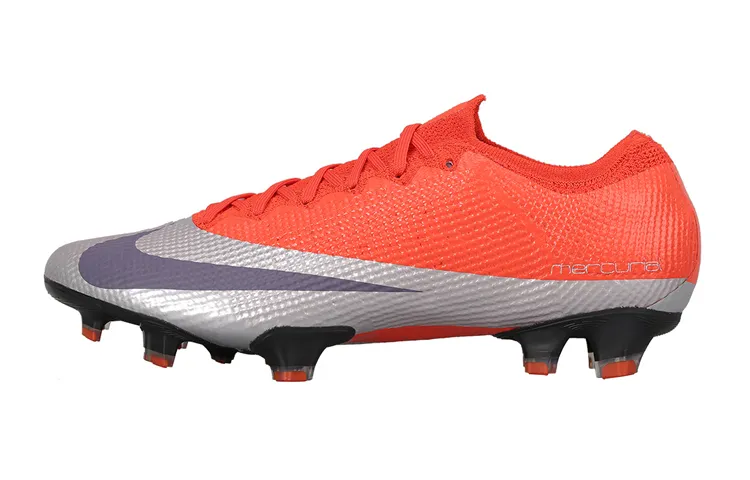 Nike Mercurial Vapor 13 FG Firm Ground Slip Resistant Lightweight Soccer Shoes Men's Bright Orange