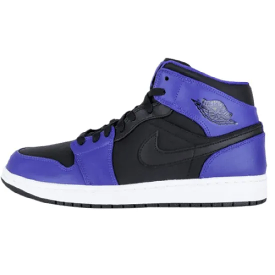 Jordan 1 Mid Black Dark Concord 2014