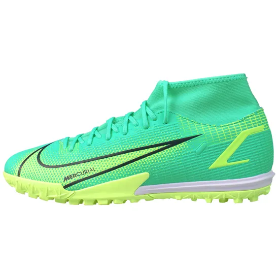 Nike Mercurial Superfly 8 Academy Tf Turf Soccer Shoes 'Blue Neon Green'