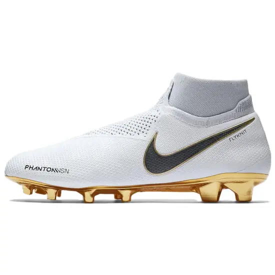 Nike Phantom Vision Elite Df Fg White Metallic Gold