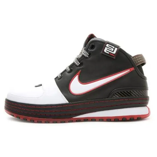 Nike Lebron 6 Vintage Basketball Shoes Men Mid-top White/Black/Red