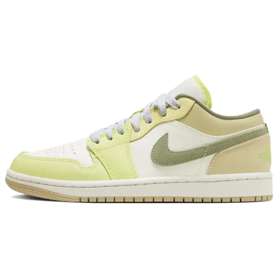 JORDAN 1 Low Sail White Oil Green Women's