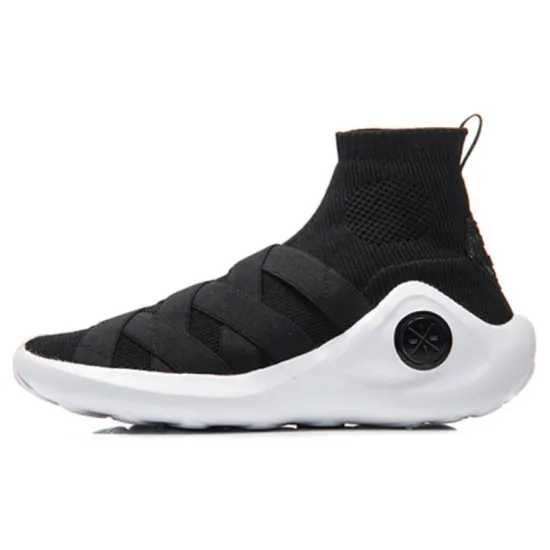 LINING Wade Collection Vintage Basketball Shoes Men High-Top Black