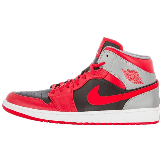 JORDAN 1 Mid Fire Red Cement