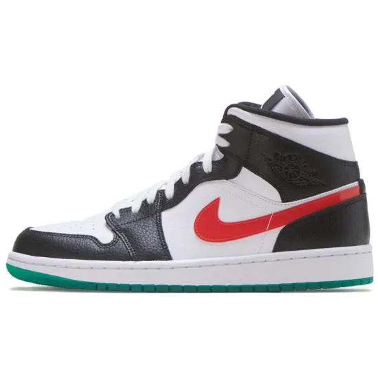 JORDAN 1 Mid Alternate Swooshes Red Yellow Women's
