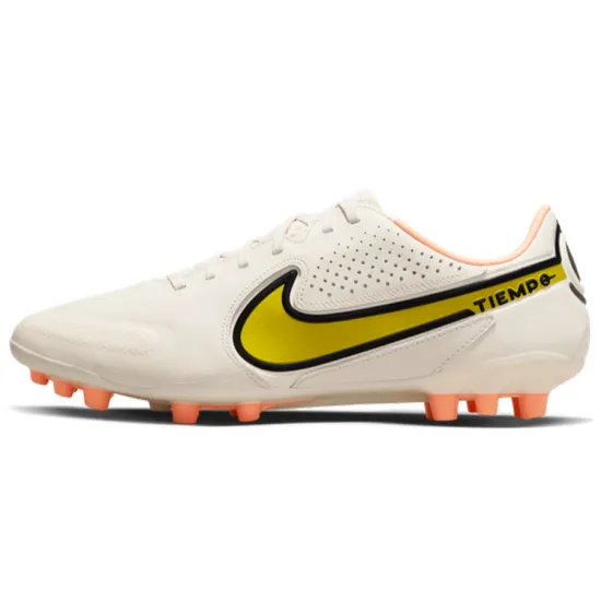 Nike Tiempo Legend 9 Football Shoes Unisex Low-top Beige/Yellow