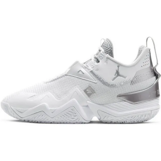 Jordan Westbrook One Take 'White / Metallic Silver' Sneakers