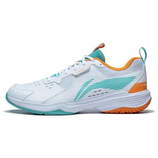 LINING Ace Badminton Shoes Unisex Low Top White/Green/Orange
