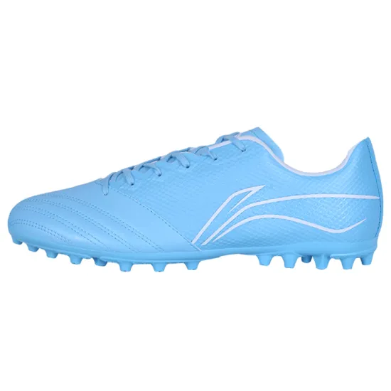 LINING Soccer Shoes Men Low-Top Moon White Blue