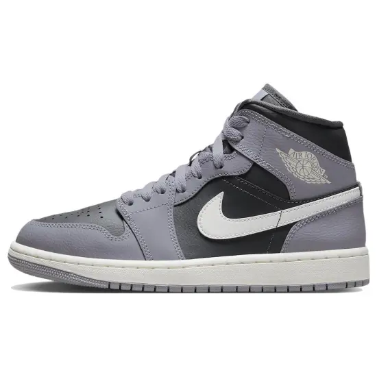 Jordan 1 Mid Cement Grey Women's