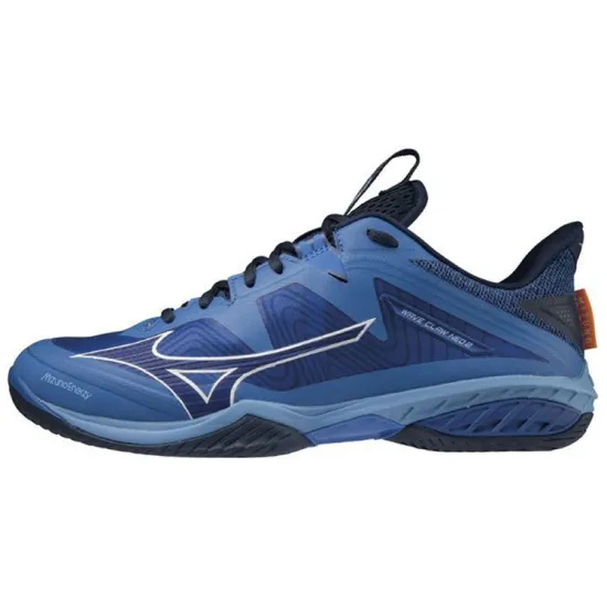 Mizuno Wave Claw Badminton Shoes Unisex Low-Top Blue Black