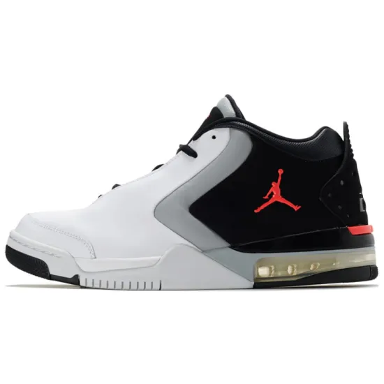 Jordan Big Fund Vintage Basketball Shoes Men Mid-top White/Black/Red