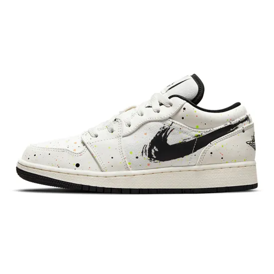 Jordan 1 Low SE Paint Splatter GS