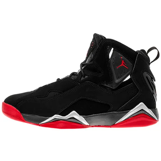 Jordan True Flight Black/Gym Red-Metallic Silver