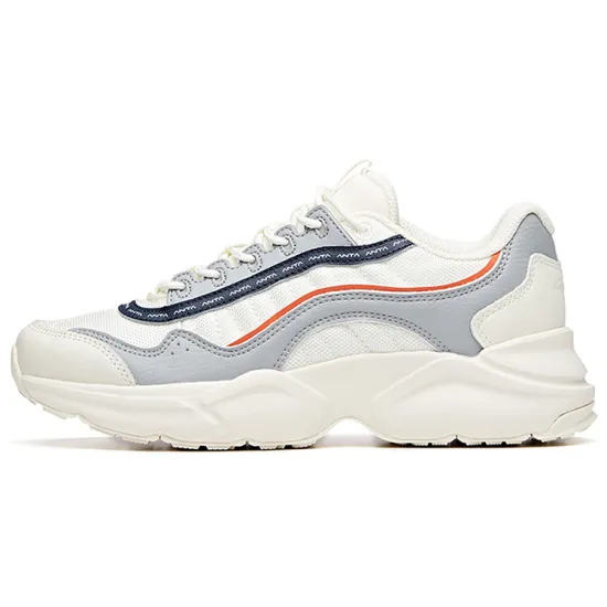 Anta Variety Training Collection Wear-Resistant Low-Top Training Shoes Women's White Gray