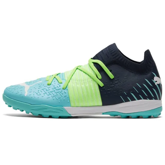 PUMA Future Z 1.2 Football Shoes Men Low-top Bright Green/aqua Green/blue