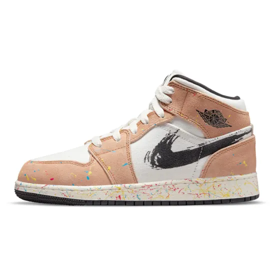 Jordan 1 Mid SE Brushstroke GS