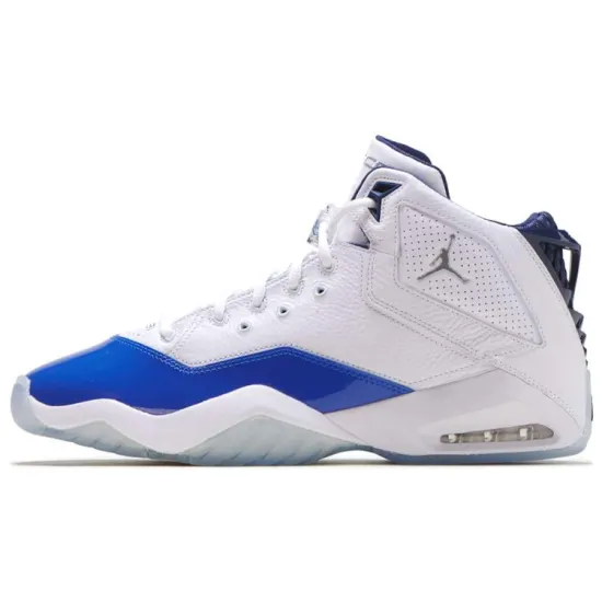 Jordan B'Loyal Vintage Basketball Shoes Men High-top White/Royal Blue/Fern Green
