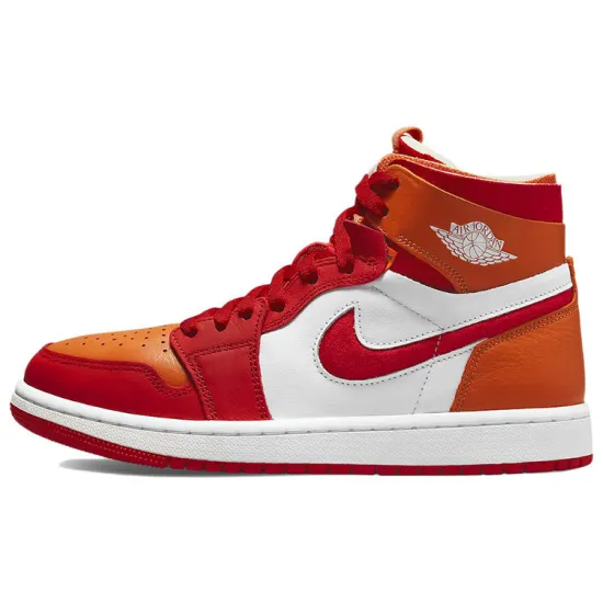 Jordan 1 High Zoom Air CMFT Fire Red Hot Curry Women's