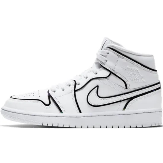 Jordan 1 Mid Iridescent Reflective White Women's