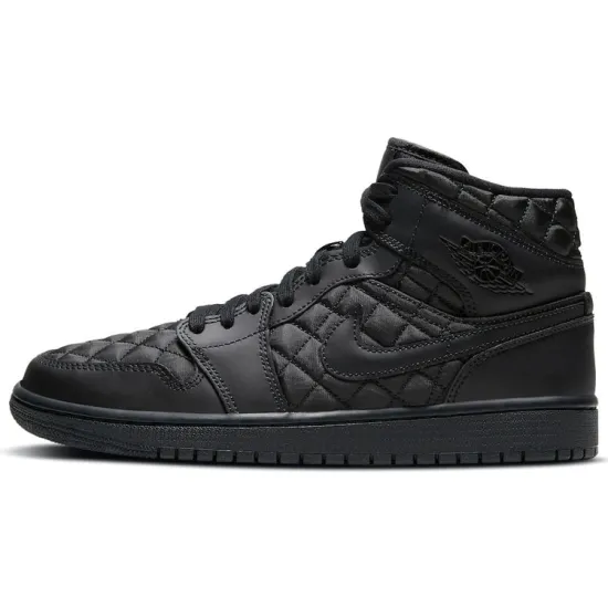 Jordan 1 Mid SE Quilted Black Women's