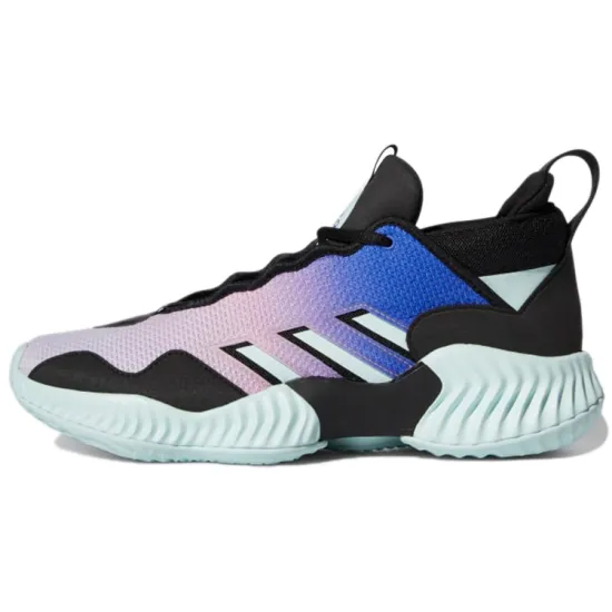 Adidas Court Vision 3 Vintage Basketball Shoes Unisex Low-top Black/blue/pink