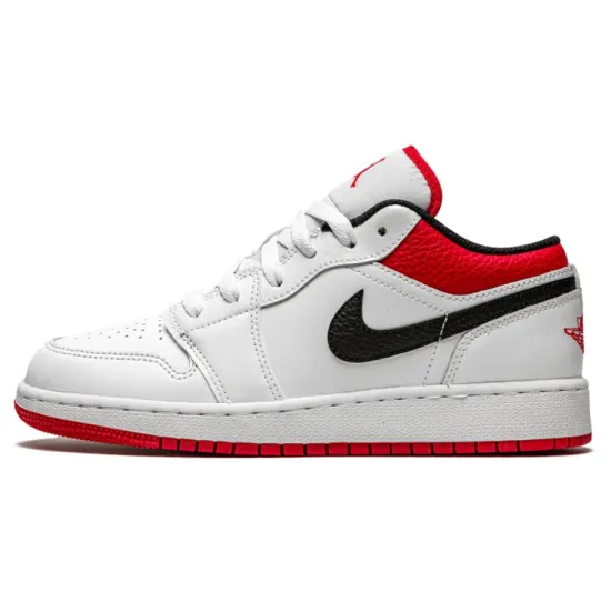 JORDAN 1 Low White University Red Black