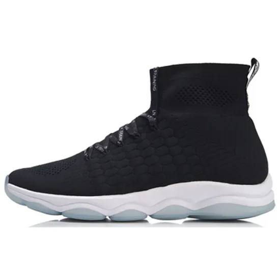 LINING Wujie Training Shoes Men High-Top Standard Black