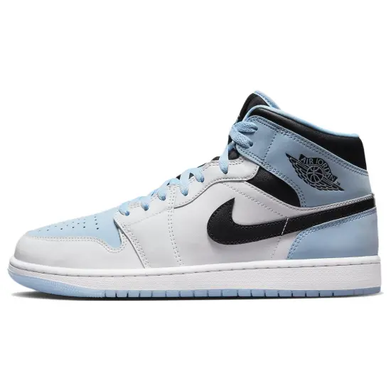 Jordan Air Jordan 1 Mid SE 'White/Ice Blue-Black' Sneakers