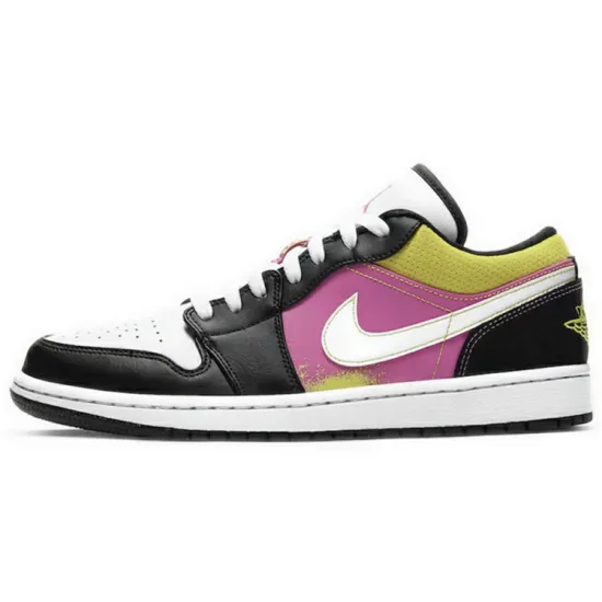 Jordan 1 Low Black Active Fuchsia Cyber