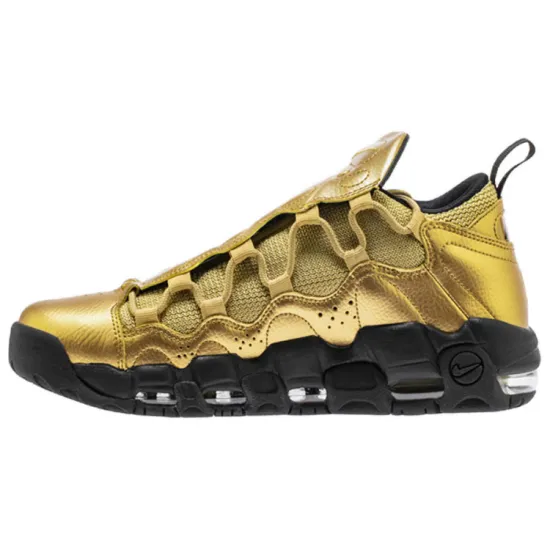 Nike Air More Money Metallic Gold Black