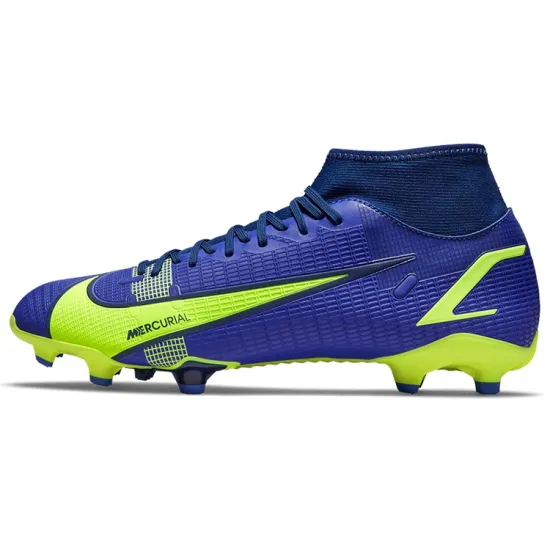 Nike Mercurial Superfly 8 Football Shoes Unisex Mid-top Blue