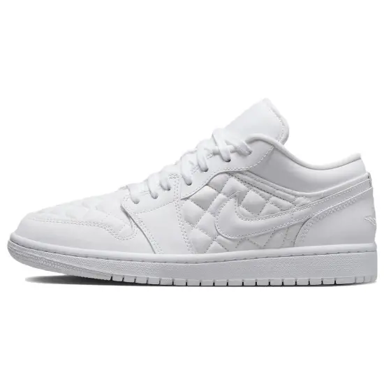 Air Jordan 1 Low Triple White Quilted Women's