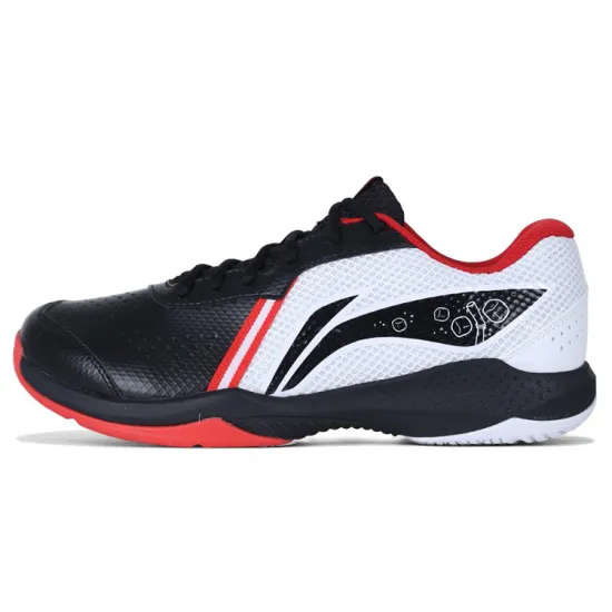 LINING Badminton Shoes Unisex Low Top Black/White/Red