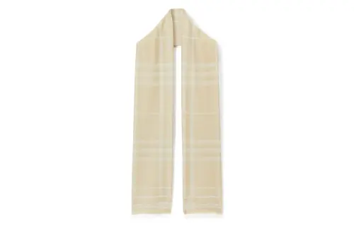 【Previous Season】checked wool-blend scarf
