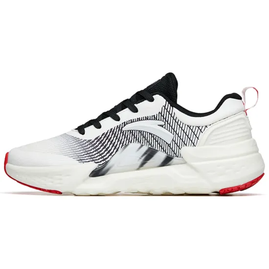 ANTA Training Shoes Men Low-Top Ivory White/Black