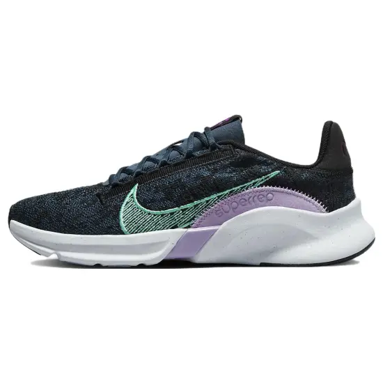 Nike Women's SuperRep Go 3 Flyknit Next Nature 'Armoury Navy Green Glow'