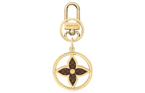 LOUIS VUITTON Puzzle Flower Monogram Keyring