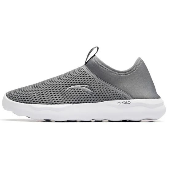 ANTA Training Shoes Men Low-Top Cool Grey/ANTA White
