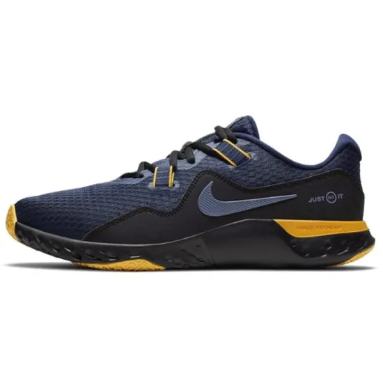 Nike Renew Retaliation TR 2 Training Shoes Men Low-Top Black Blue/Yellow