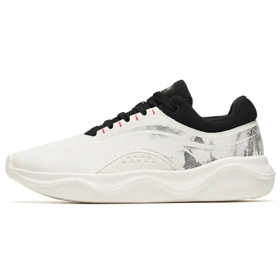 ANTA Training Shoes Men Low-Top Ivory White/Black