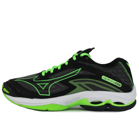 Mizuno Wave Lightning Z7 Training Shoes Unisex Low-Top Black/Neon Green