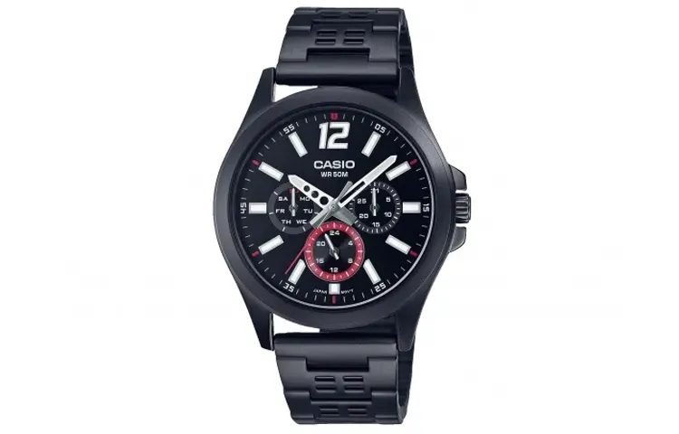 CASIO Men Standard Series Black Watch MTP-E350B-1BV