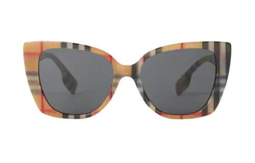 Vintage-check cat-eye sunglasses