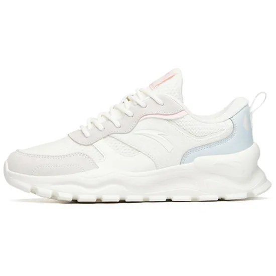 ANTA Training Shoes Women's Low-Top Ivory White/FANTAsy Blue