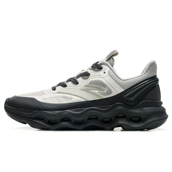 ANTA Training Shoes Men Low-Top Ivory White/Castle Gray/Light Gray